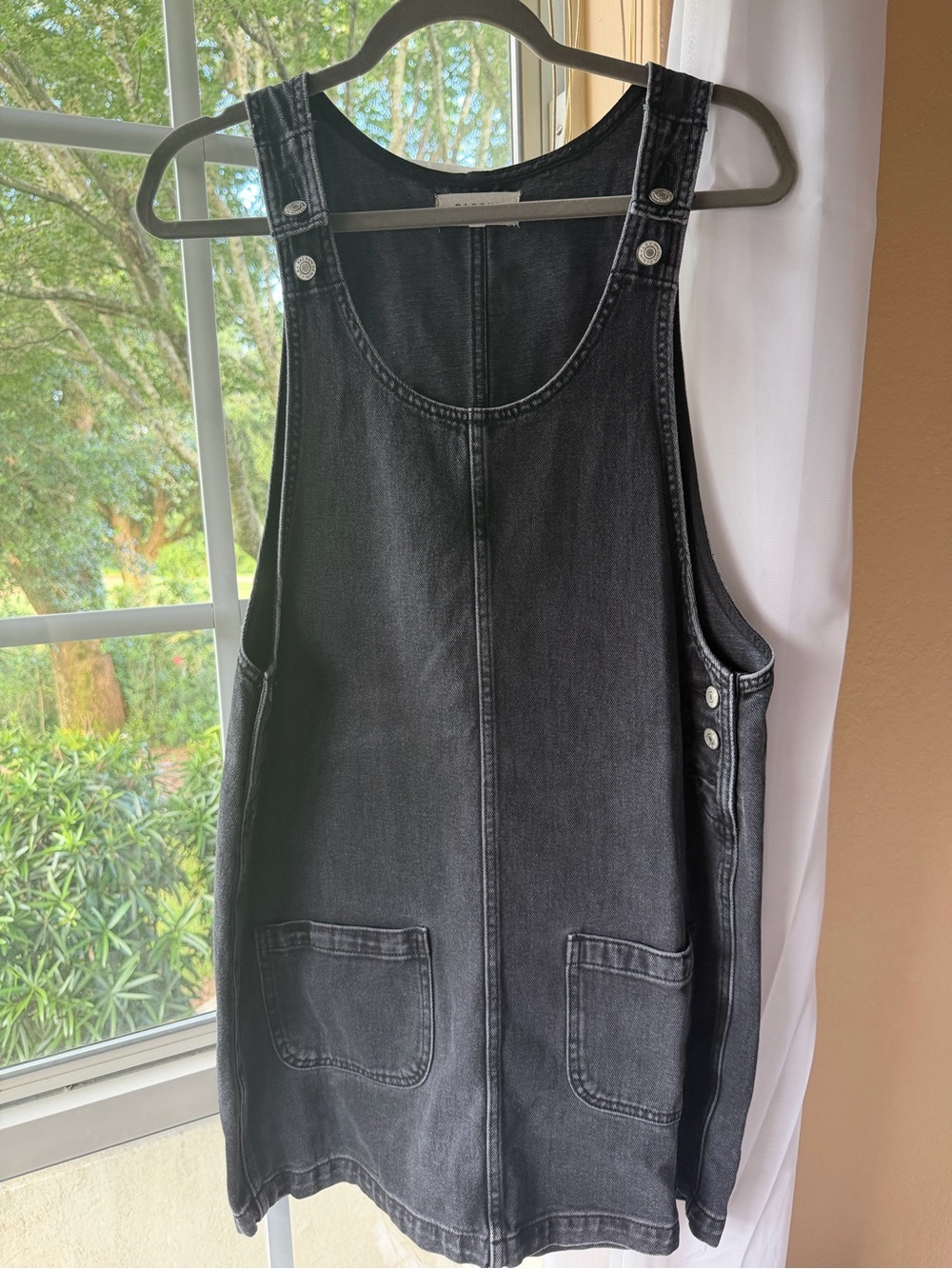 PacSun Washed Black Denim Jumper Dress